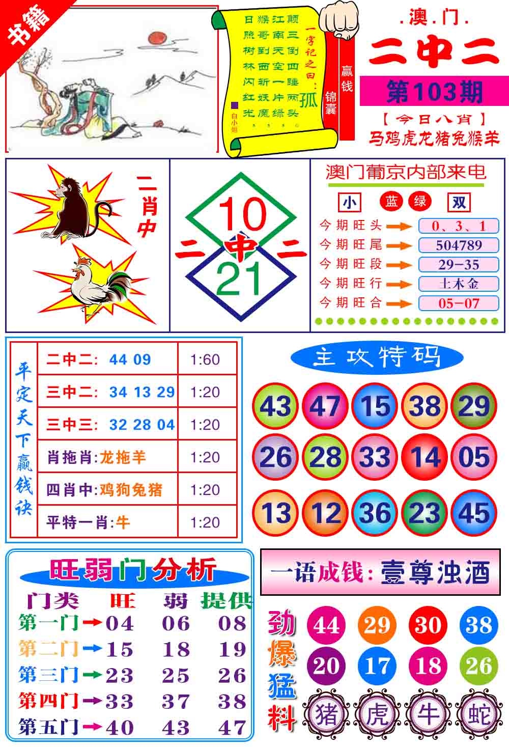 103期澳门平天下[图]