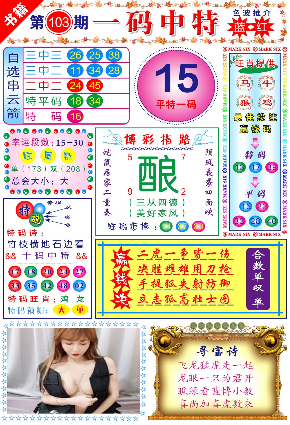 103期澳门穿云箭[图]